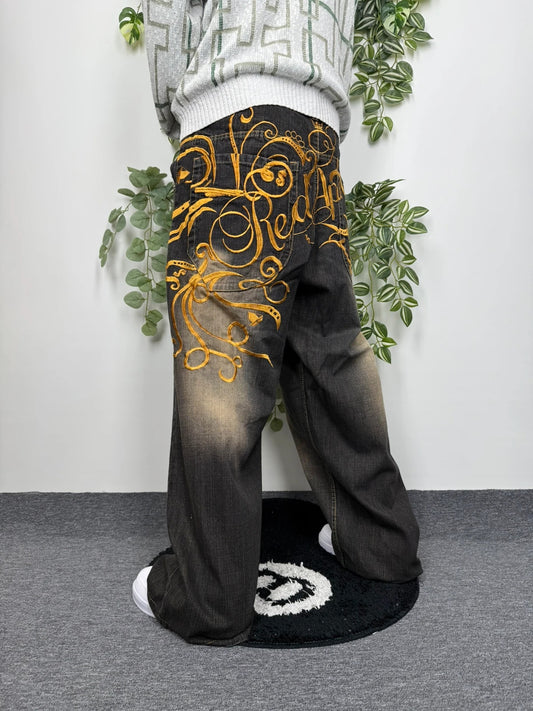 Red Ape Vintage Baggy Hip Hop Jeans Hose W46 L32 - MonkeysVintage