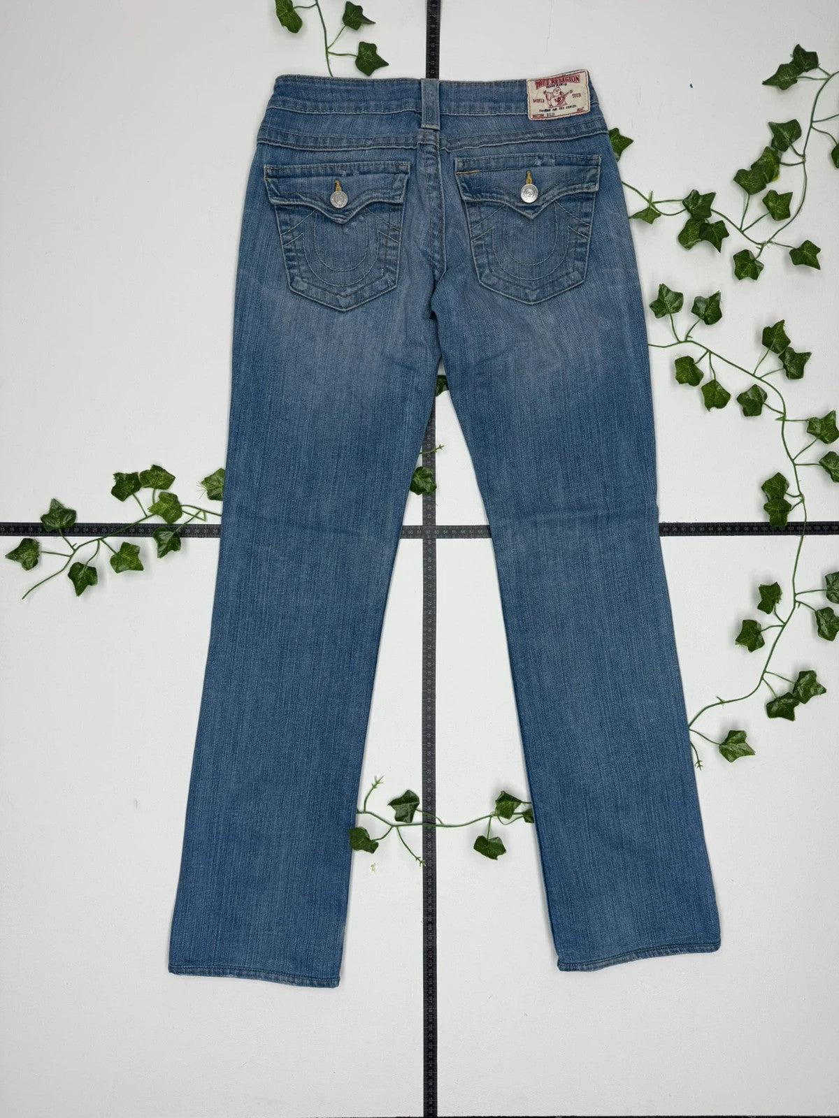 True Religion Vintage Low Waist Flared Jeans W27 - MonkeysVintage