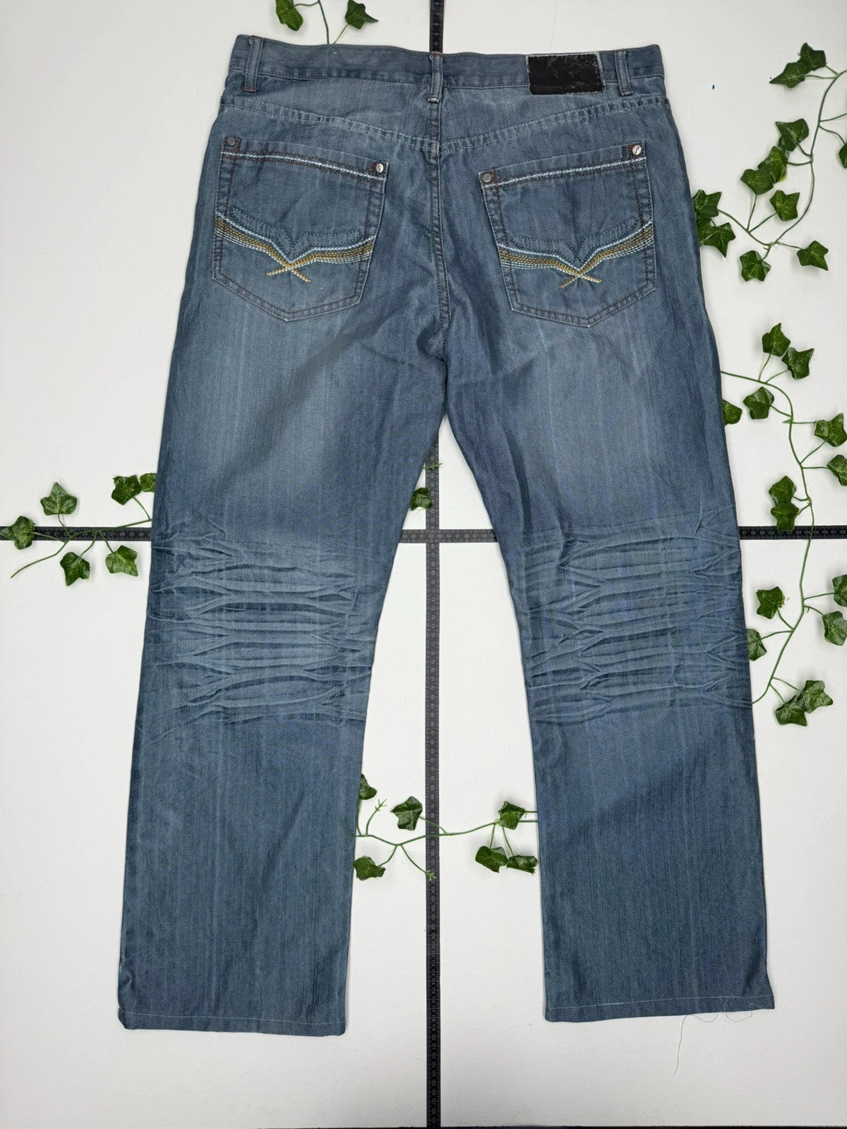 Chams Denim Vintage Baggy Jeans Hip Hop W38 - MonkeysVintage