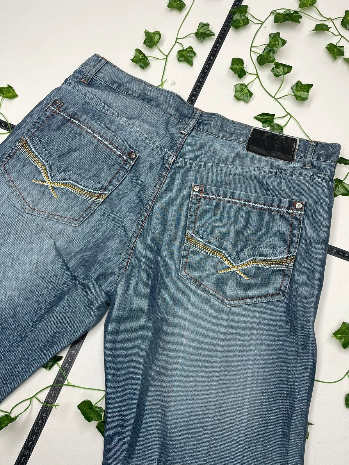 Chams Denim Vintage Baggy Jeans Hip Hop W38 - MonkeysVintage