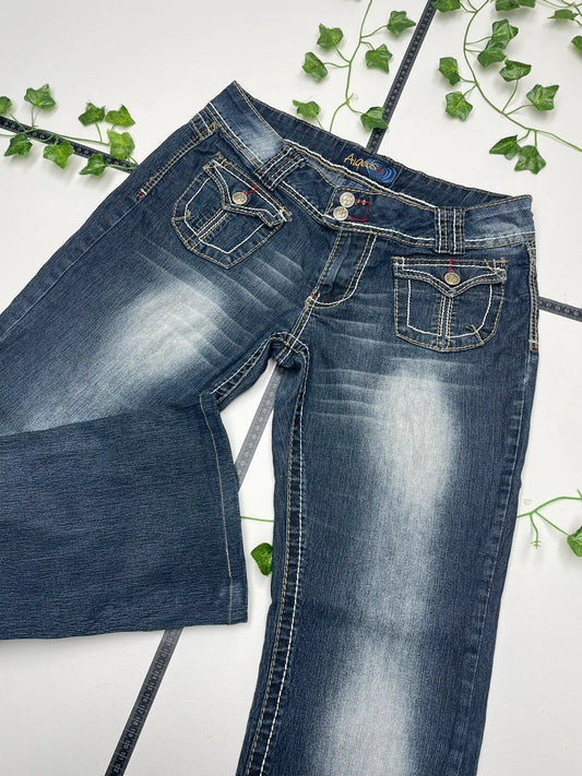 Angels Vintage Y2K Low Waist Baggy Jeans L - MonkeysVintage