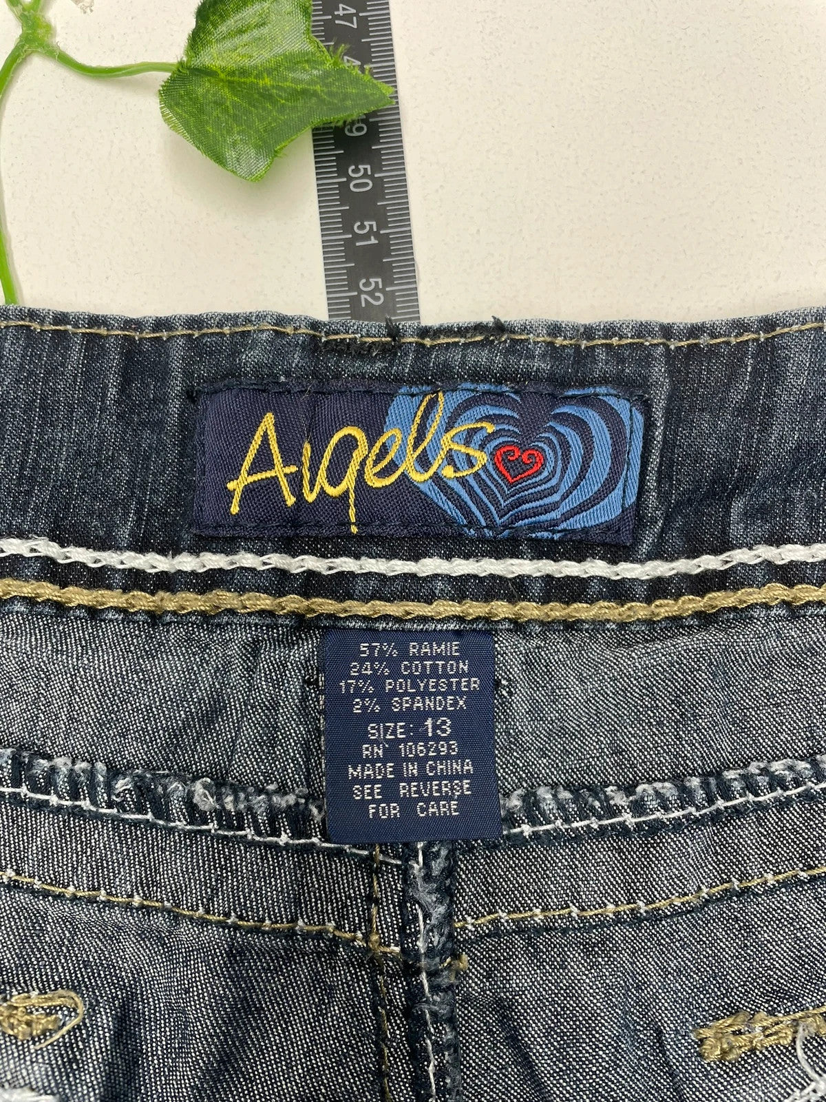 Angels Vintage Y2K Low Waist Baggy Jeans L - MonkeysVintage