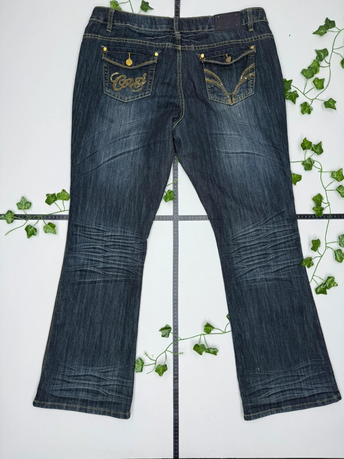COOGI Vintage Y2K Low Waist Flared Jeans XXL - MonkeysVintage