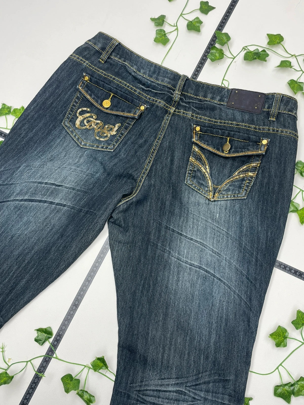 COOGI Vintage Y2K Low Waist Flared Jeans XXL - MonkeysVintage