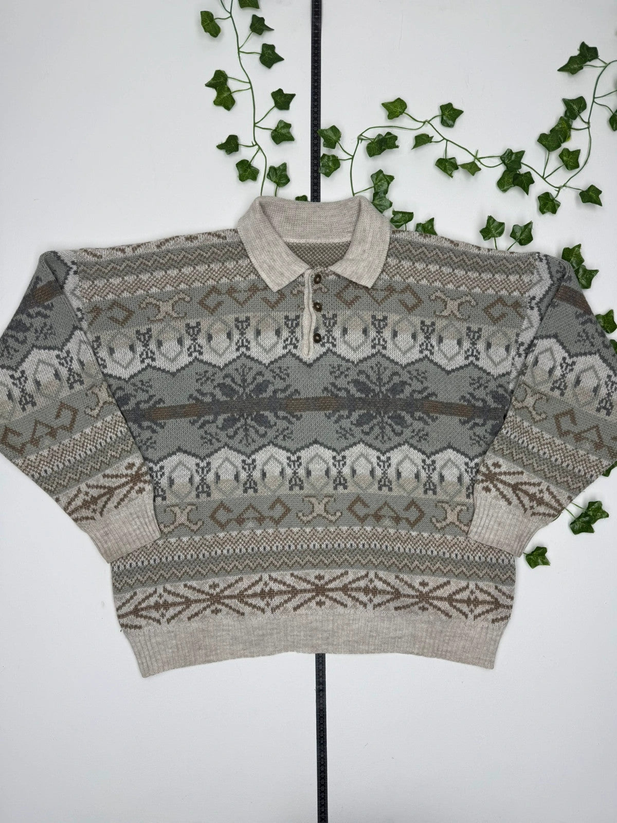 Vintage Strick Wolle Sweatshirt M - MonkeysVintage