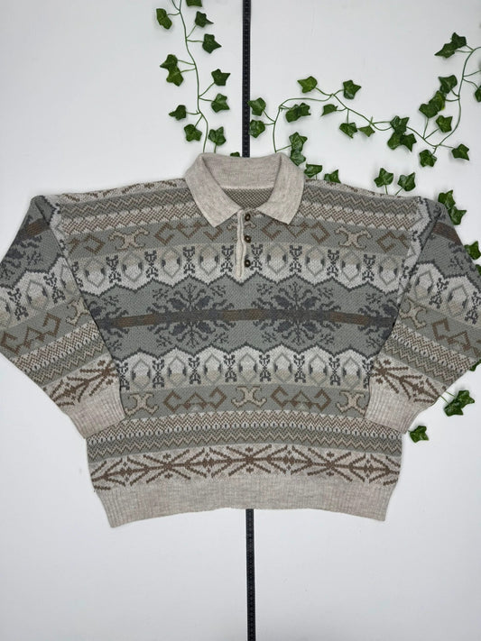 Vintage Strick Wolle Sweatshirt M - MonkeysVintage
