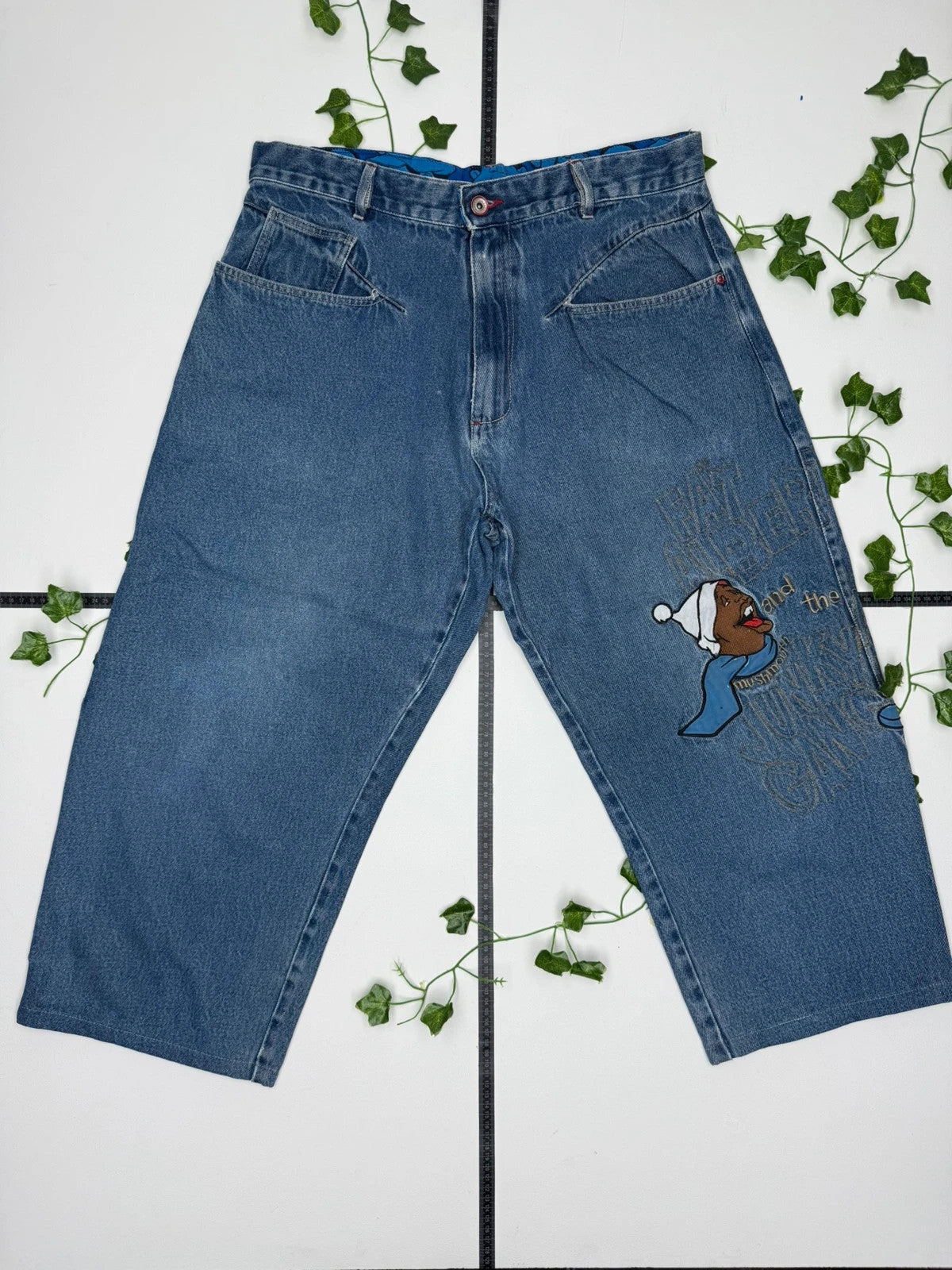 Platinum Fubu Vintage Fat Albert Hip Hop Baggy Jeans W36 - MonkeysVintage