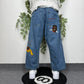 Platinum Fubu Vintage Fat Albert Hip Hop Baggy Jeans W36 - MonkeysVintage