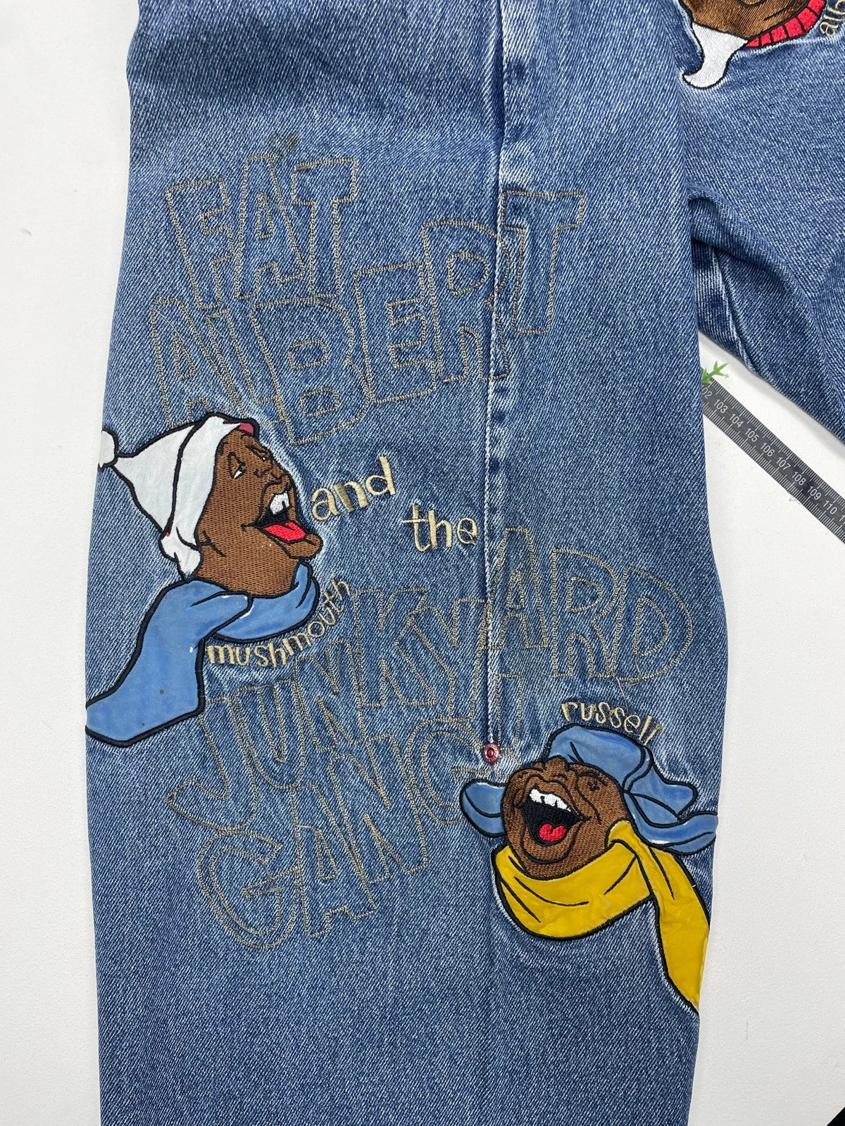 Platinum Fubu Vintage Fat Albert Hip Hop Baggy Jeans W36 - MonkeysVintage
