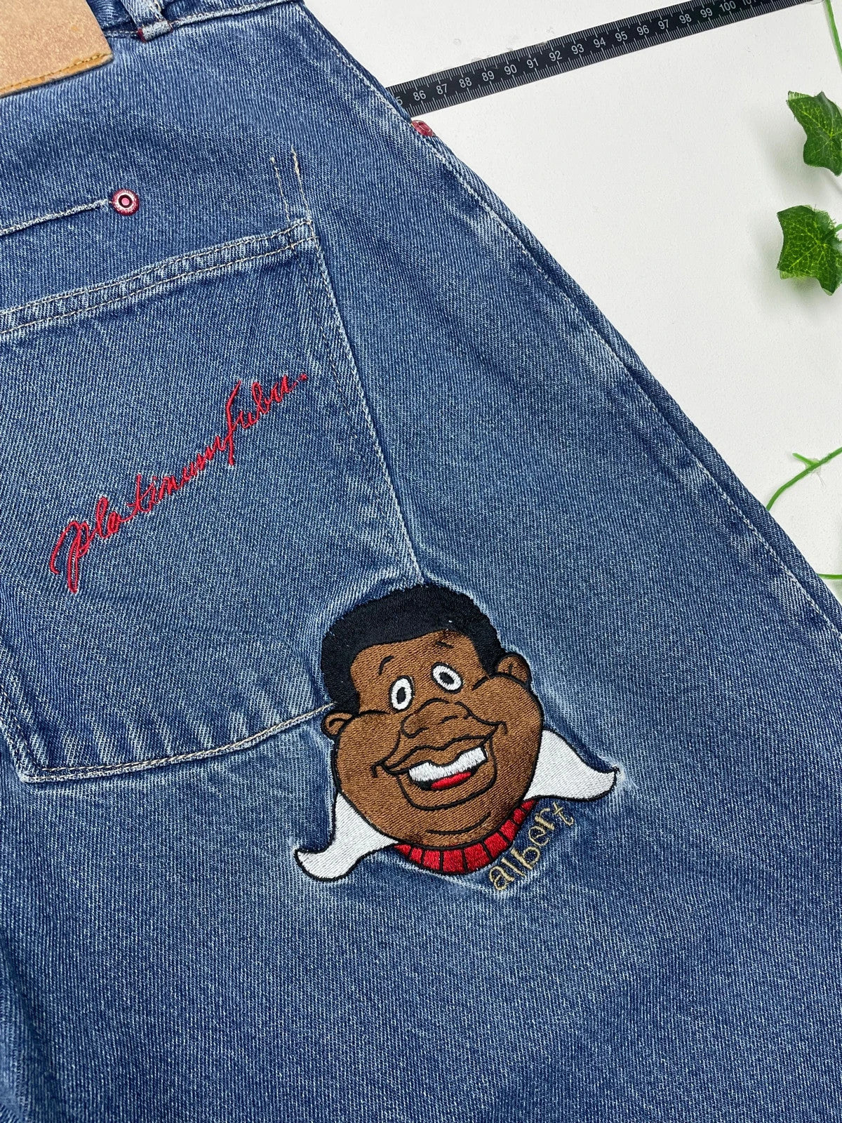 Platinum Fubu Vintage Fat Albert Hip Hop Baggy Jeans W36 - MonkeysVintage