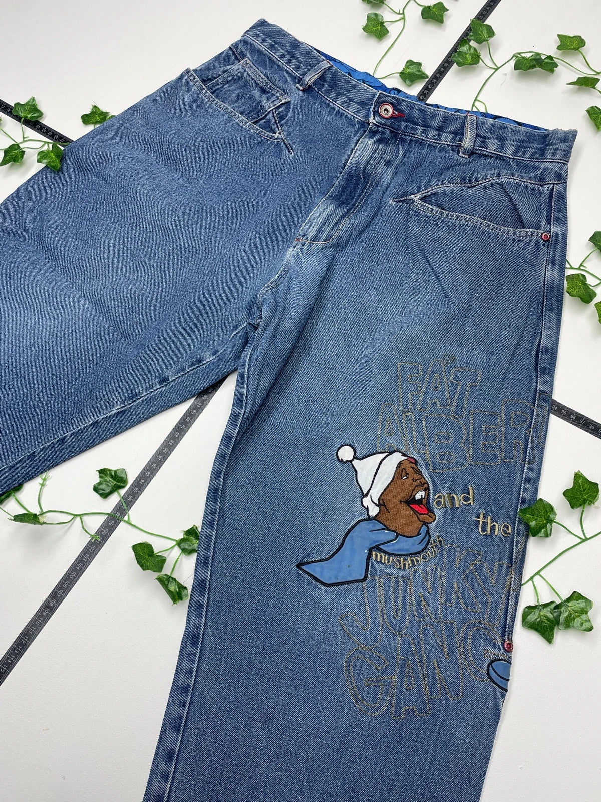 Platinum Fubu Vintage Fat Albert Hip Hop Baggy Jeans W36 - MonkeysVintage