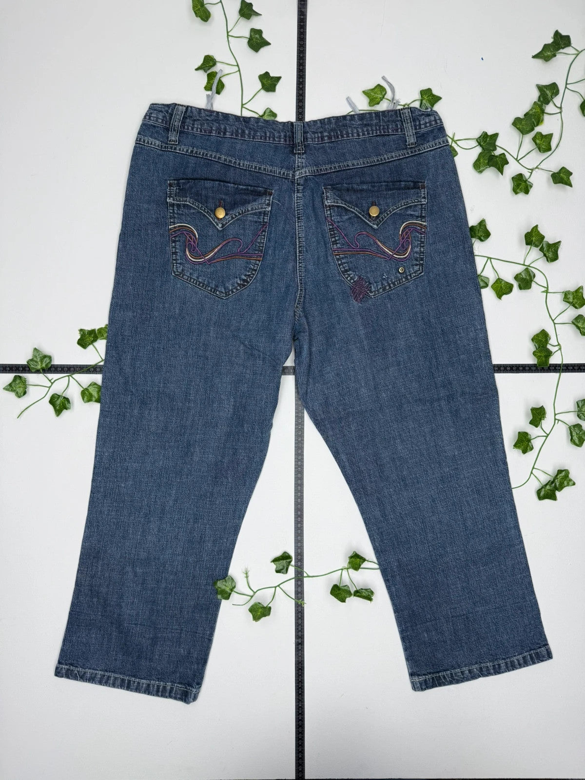 M&S Vintage Baggy Y2K Low Waist Jeans M - MonkeysVintage