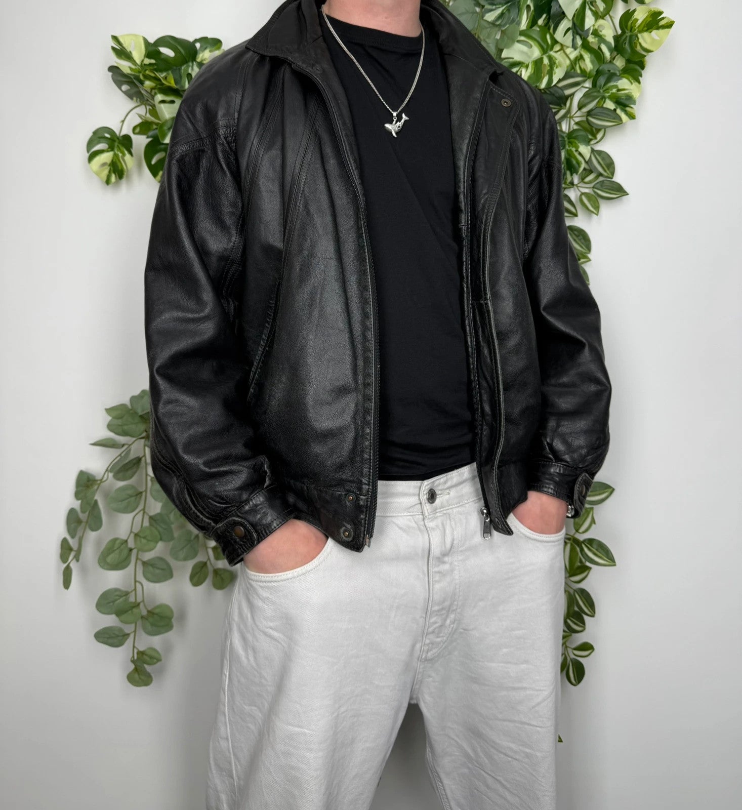 Linea Vintage 90s Lederjacke M - MonkeysVintage