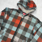Quicksilver karierter Zipper Hoodie mit Fleece S - MonkeysVintage