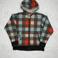Quicksilver karierter Zipper Hoodie mit Fleece S - MonkeysVintage