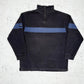 Reebok Vintage Zip Sweatshirt Schwarz S - MonkeysVintage