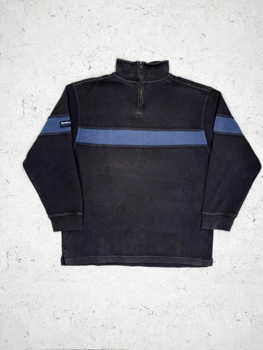Reebok Vintage Zip Sweatshirt Schwarz S - MonkeysVintage