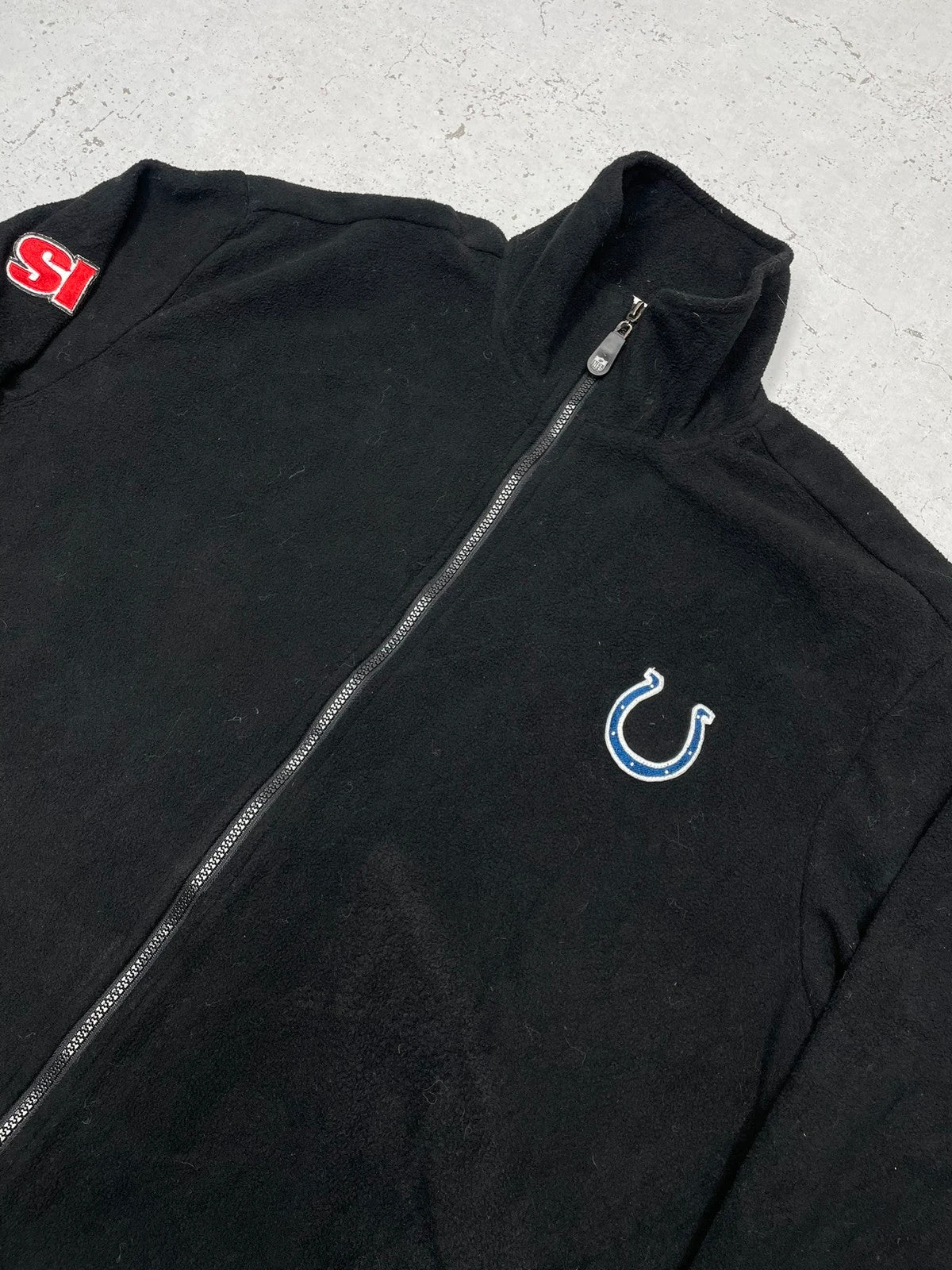 NFL Colts Fleecejacke Zipper Schwarz XL - MonkeysVintage