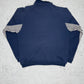 Reebok Vintage Zipper Sweatshirt Blau Weiß L - MonkeysVintage