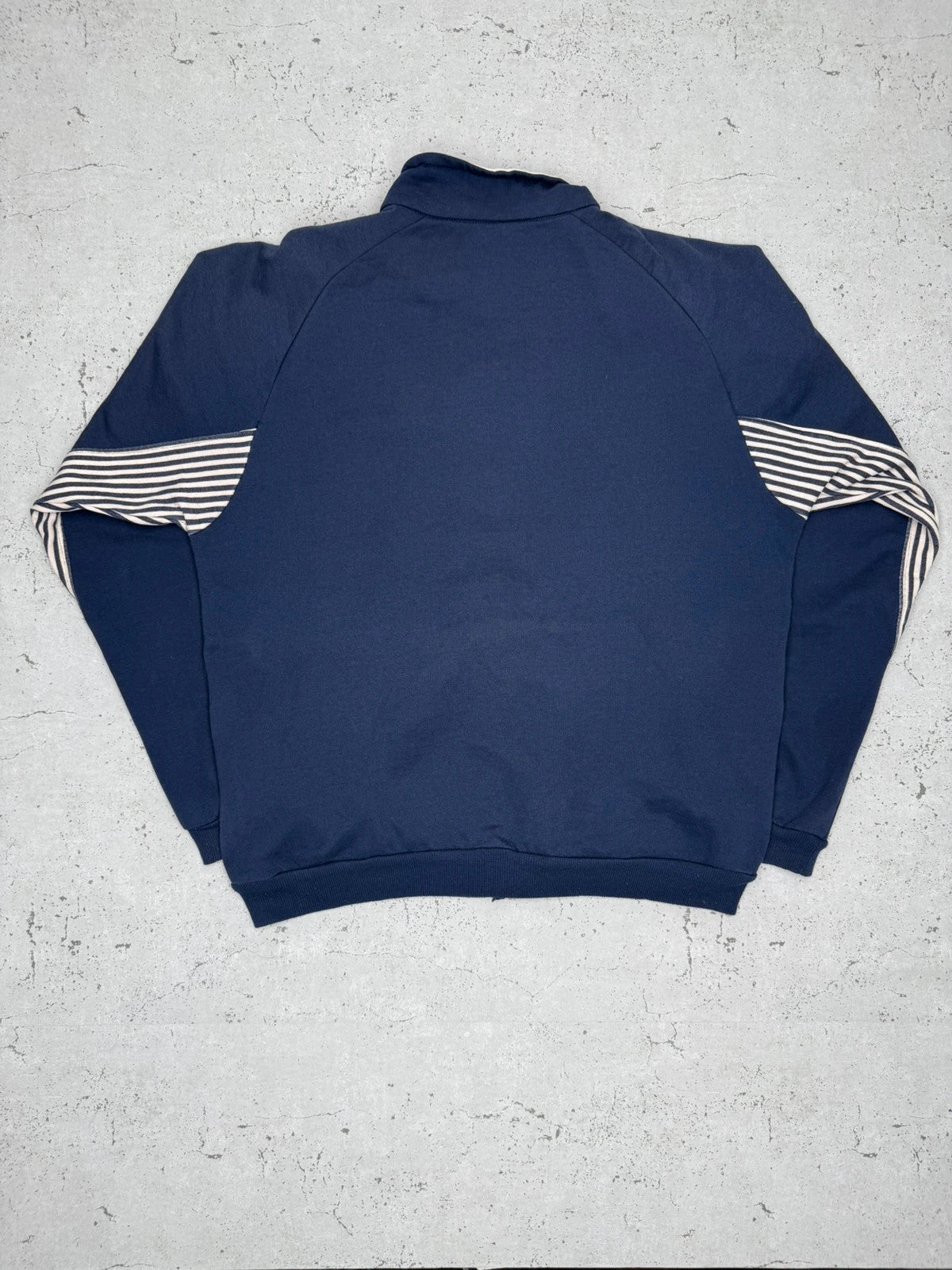 Reebok Vintage Zipper Sweatshirt Blau Weiß L - MonkeysVintage