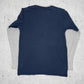 Nike Vintage Y2K Longsleeve langarm Shirt Grau Blau M - MonkeysVintage