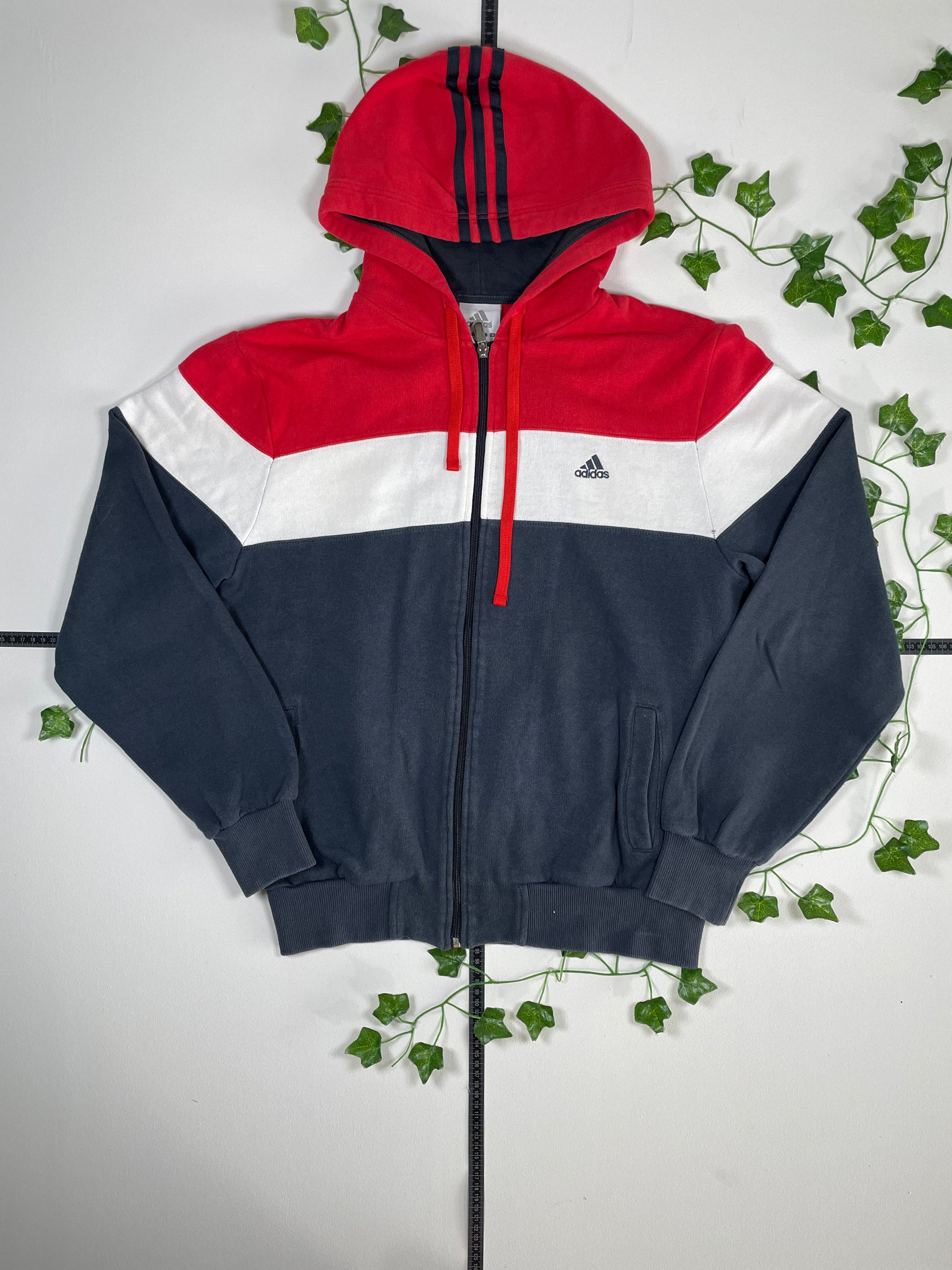 Adidas Zipper Hoodie M - MonkeysVintage