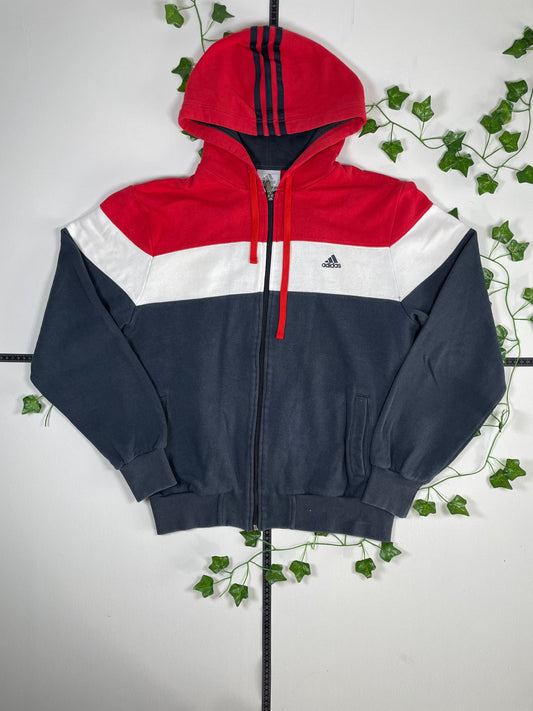 Adidas Zipper Hoodie M - MonkeysVintage