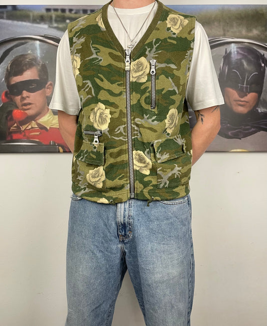 Vintage Weste Camouflage M - MonkeysVintage