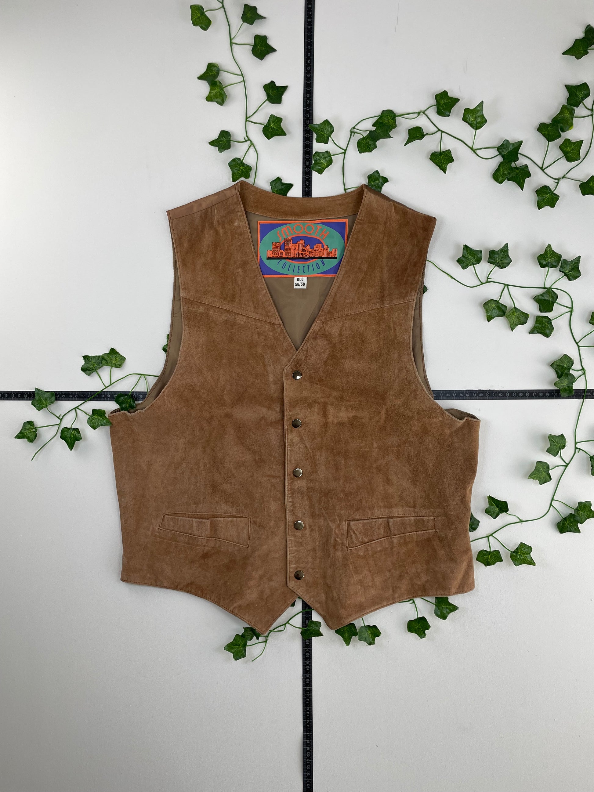 Vintage Leder Weste XL - MonkeysVintage