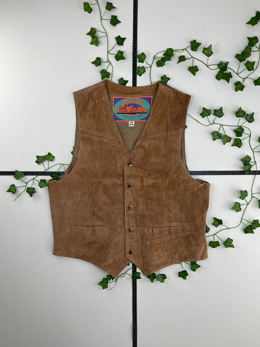 Vintage Leder Weste XL - MonkeysVintage