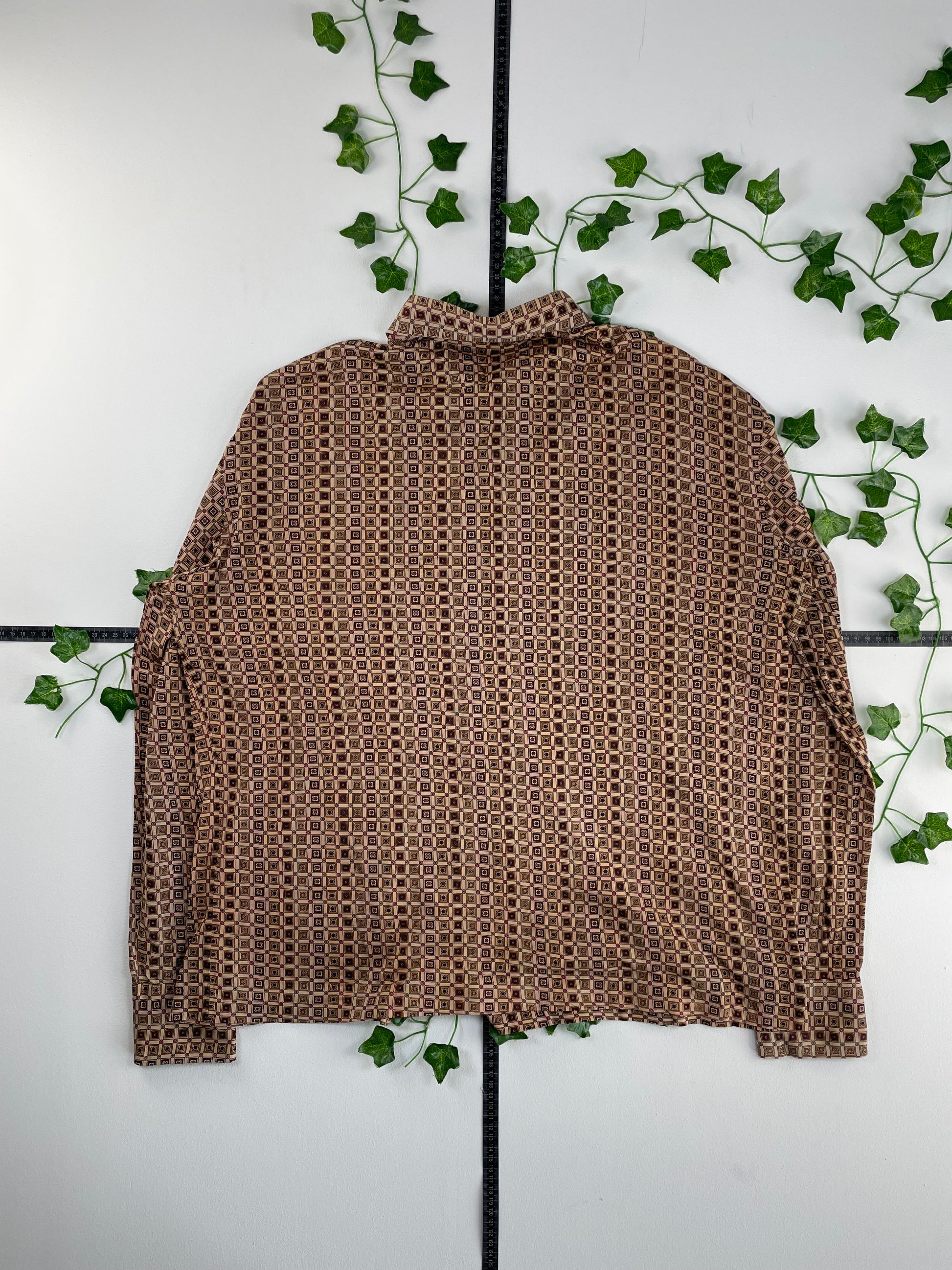 Vintage 80s langarm Hemd S - MonkeysVintage