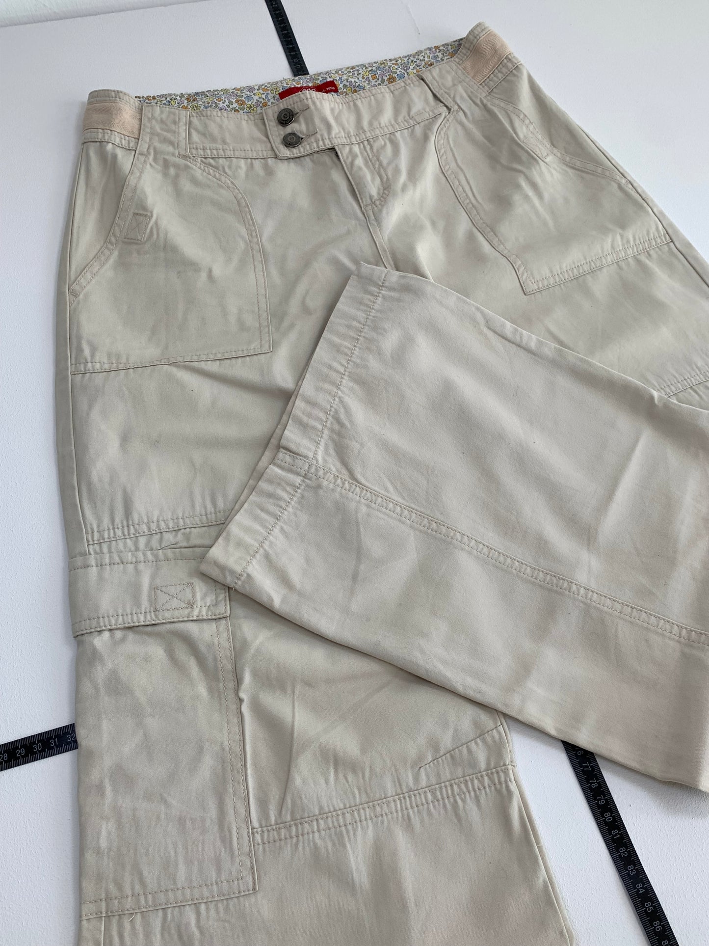 Vintage Low Waist Baggy Cargo Hose L - MonkeysVintage
