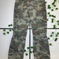 Camouflage Low Waist Flared Hose M - MonkeysVintage