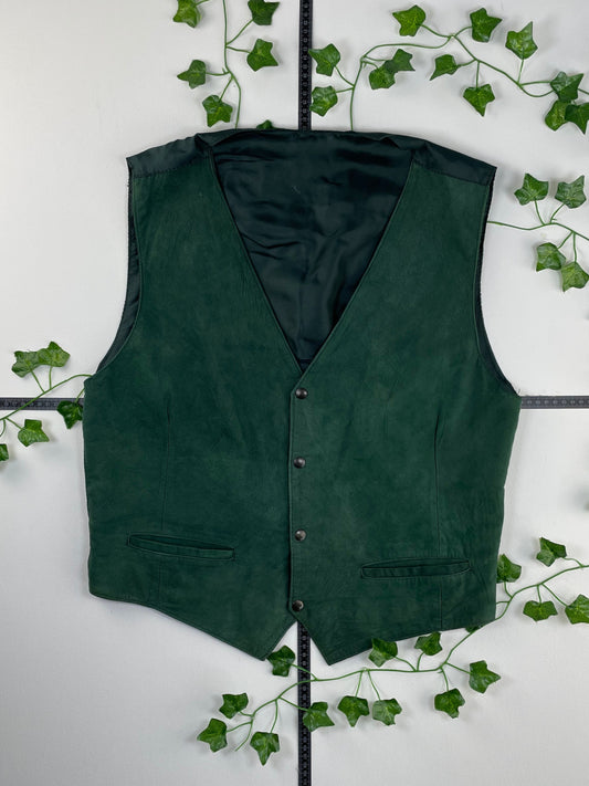 Vintage Weste Leder L - MonkeysVintage
