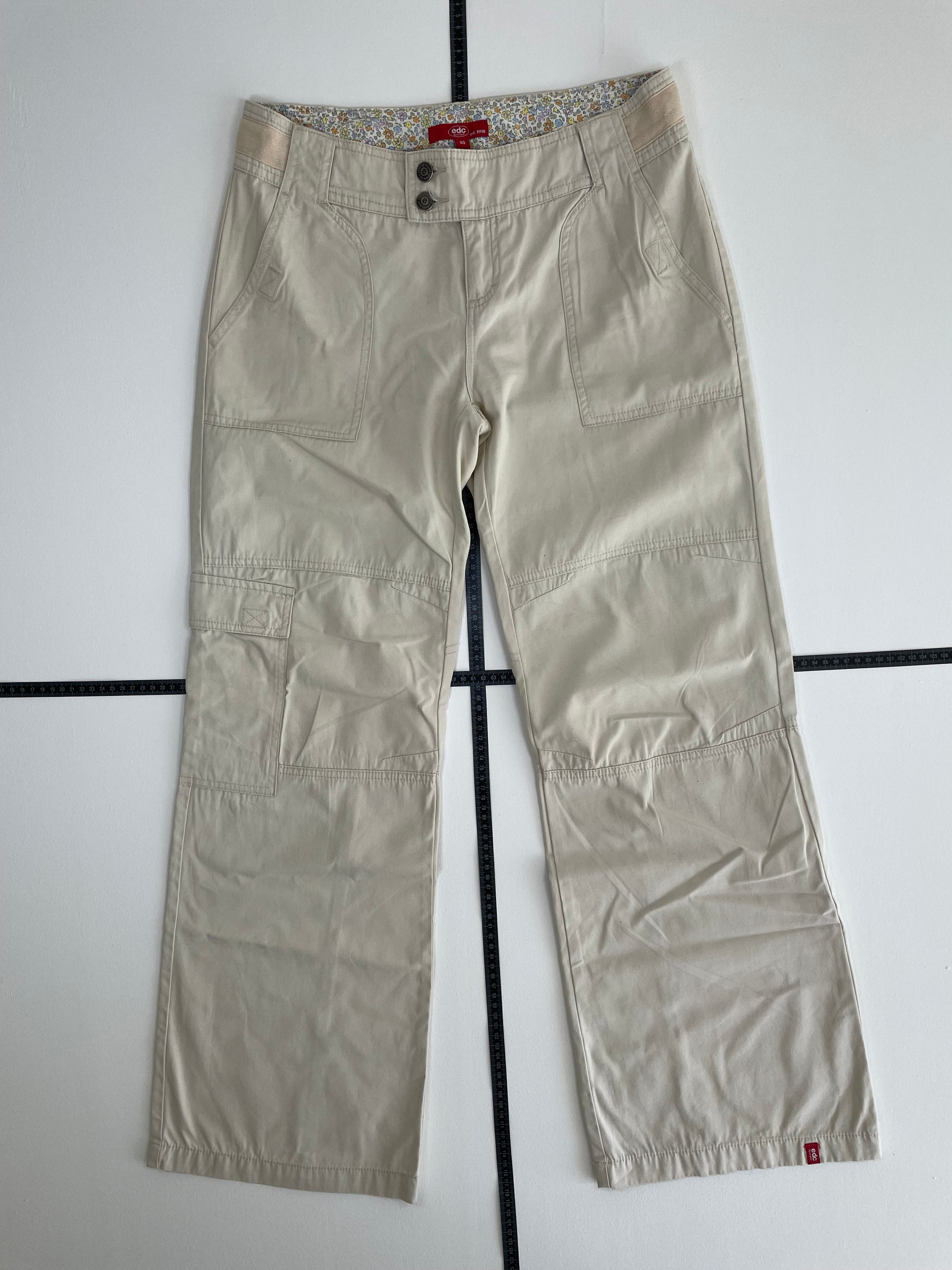Vintage Low Waist Baggy Cargo Hose L - MonkeysVintage