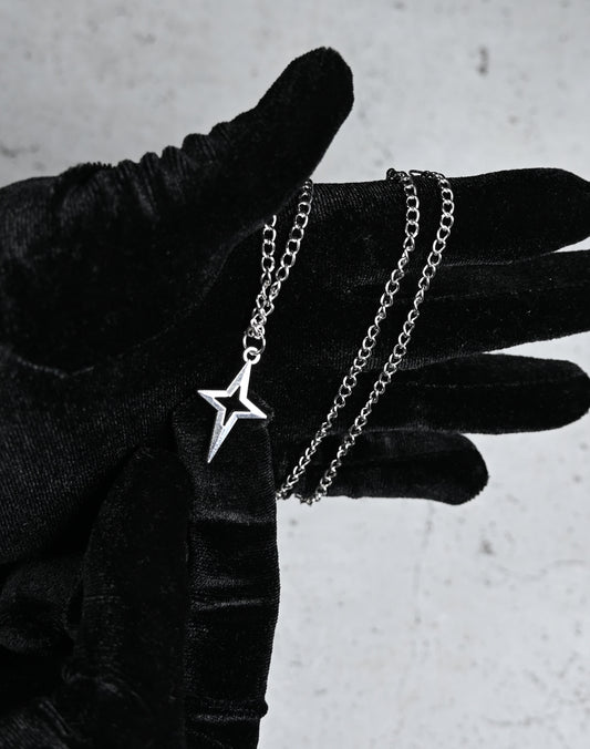 Silberkette mit Stern-Anhänger – Y2K Star Necklace | Streetwear Surfer Hip Hop Look
