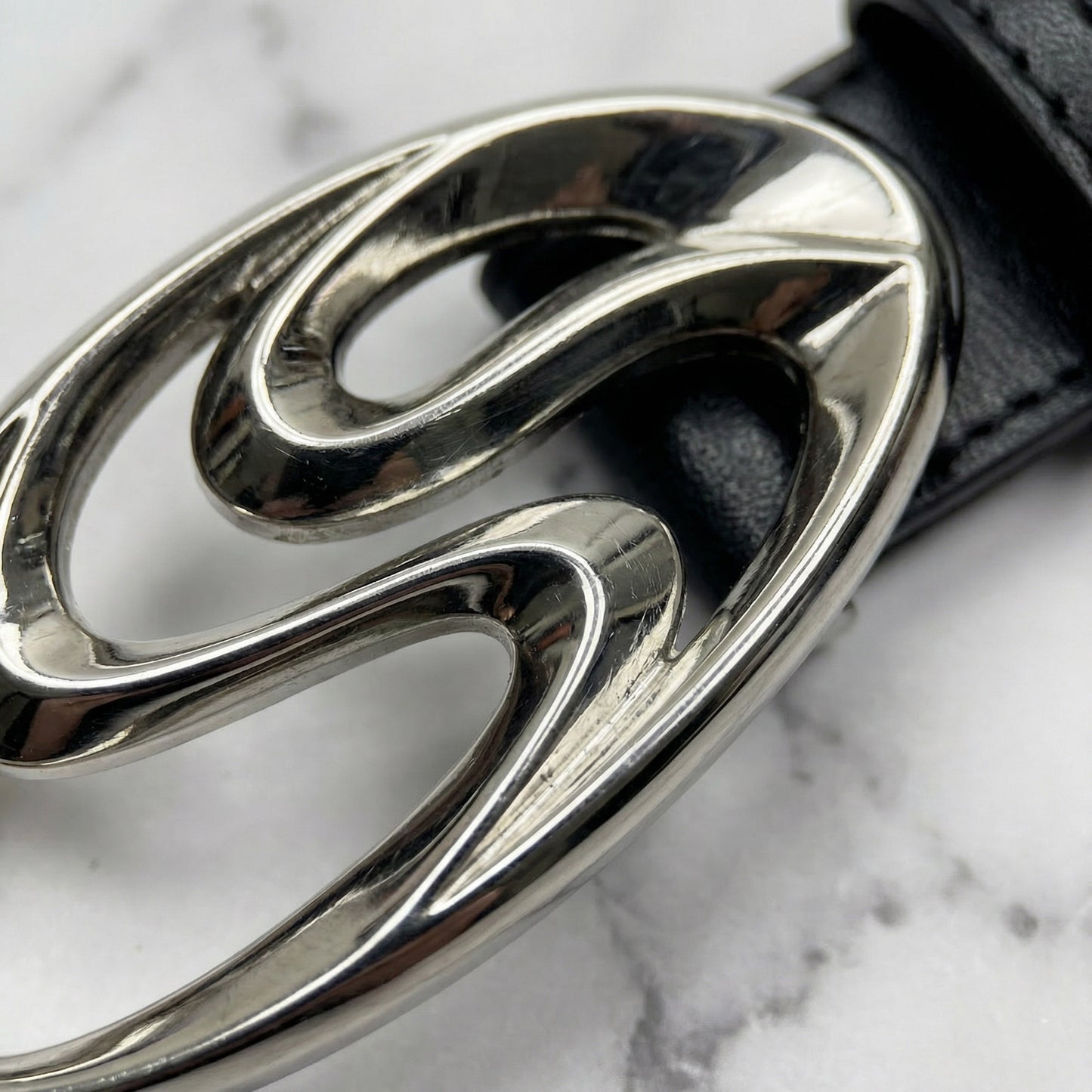 "Double S" Streetwear Y2K Gürtel Belt mit silber Schnalle