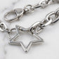 "StarBound" Streetwear silber Hosenkette mit Stern Charm Y2K Pants Chain