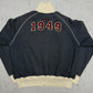 Adidas Sweatjacke navy creme Rückseite mit EST. 1949 Schriftzug