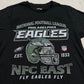 NFL Philadelphia Eagles T-Shirt schwarz Print Detail mit Helm-Motiv