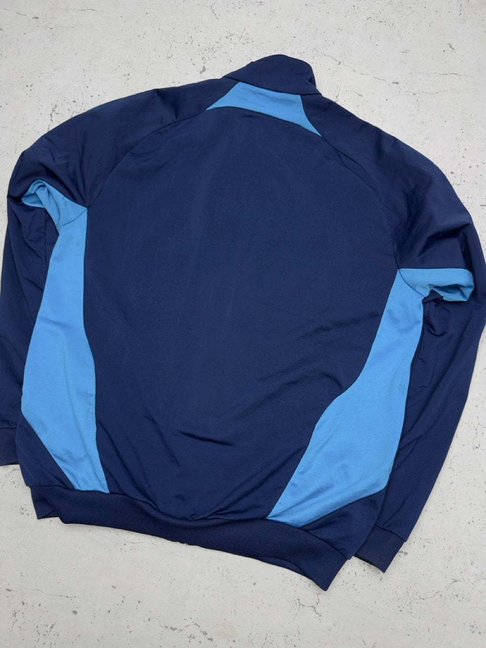 Adidas Trainingsjacke navy hellblau Rückseite