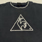 Le Coq Sportif Sweatshirt schwarz Hahn-Logo im Dreieck Detail
