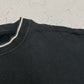 Le Coq Sportif Sweatshirt schwarz Kragen mit weißer Paspel Detail