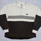 Adidas Sweat Polo creme dunkelbraun Vorderseite