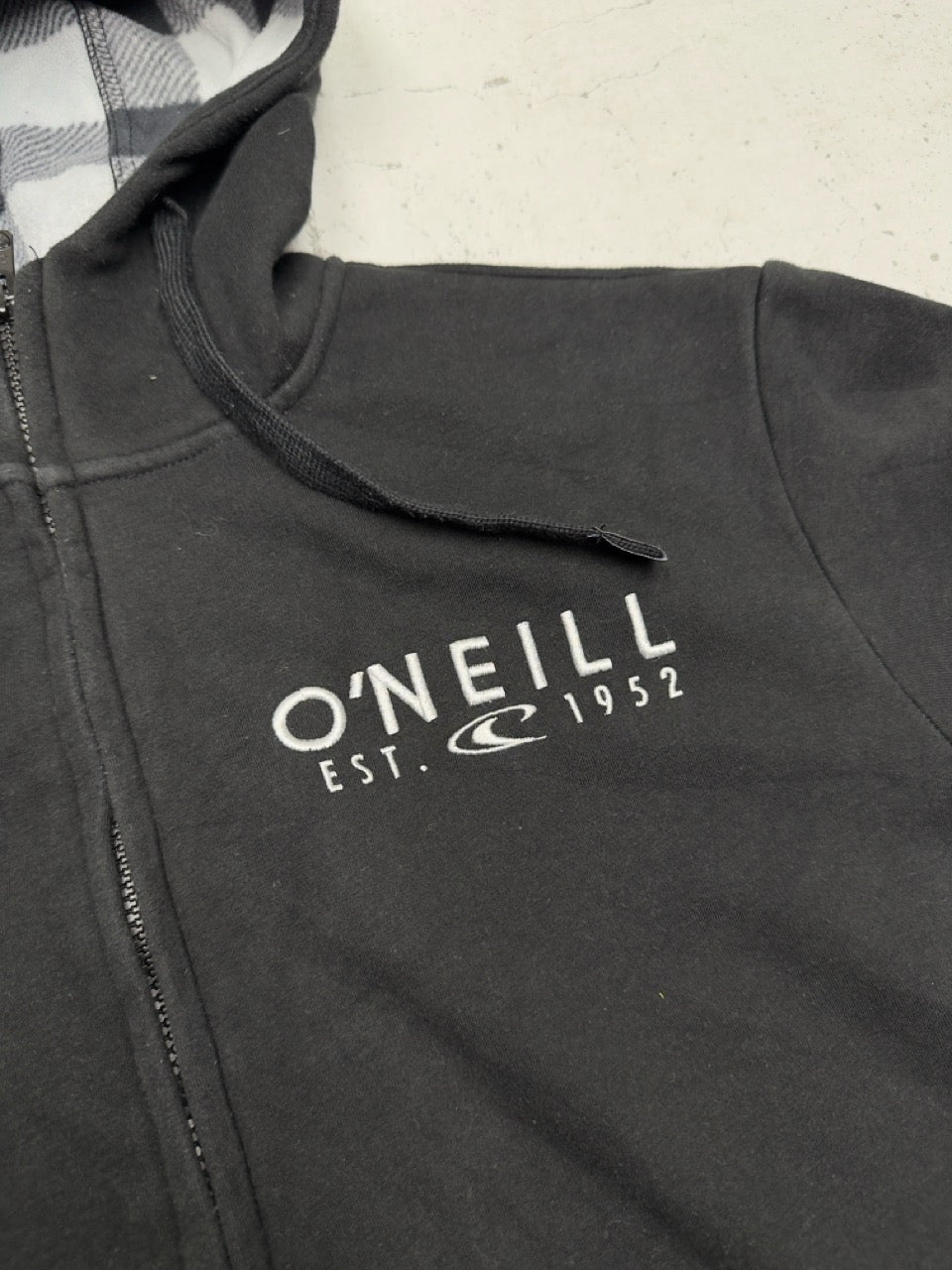 O'Neill Zip Hoodie schwarz Logo Detail