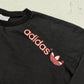 Adidas Trefoil Sweatshirt schwarz pink Logo Detail