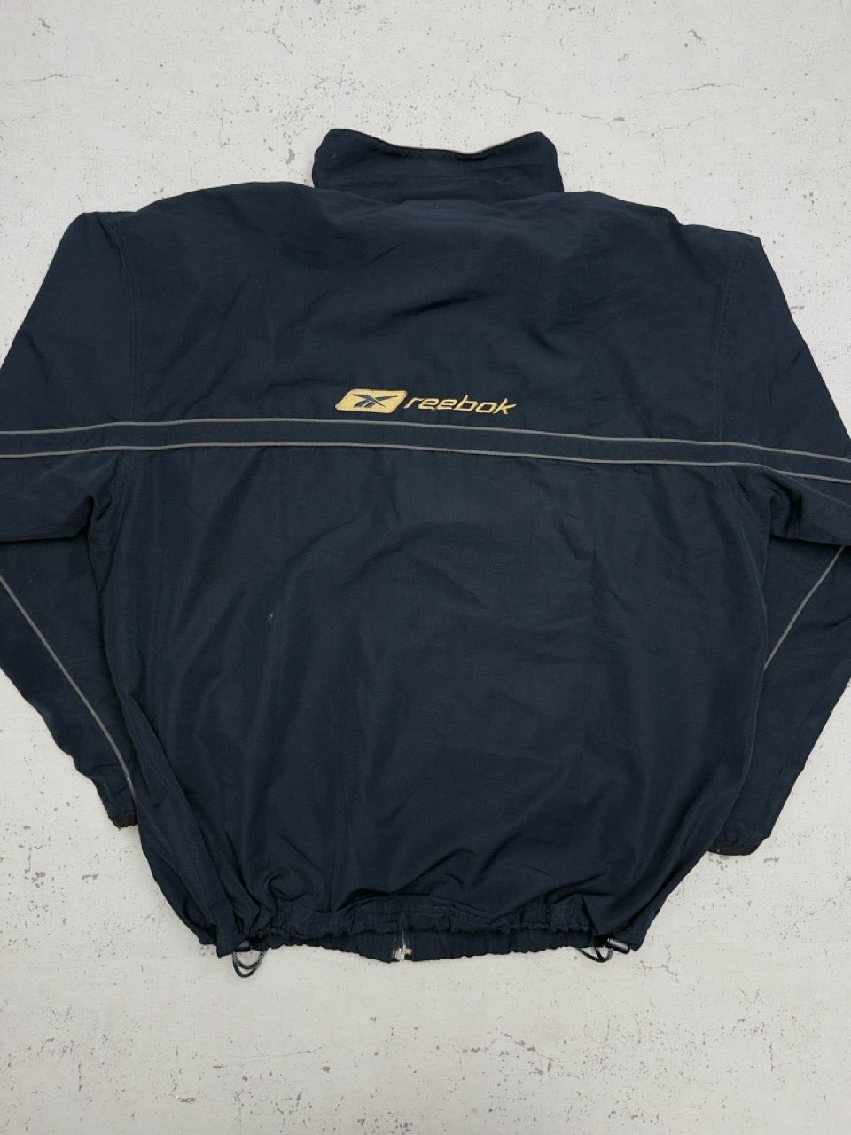 Reebok Jacke navy gold Rückseite