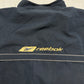 Reebok Jacke navy gold Logo Detail auf dem Rücken