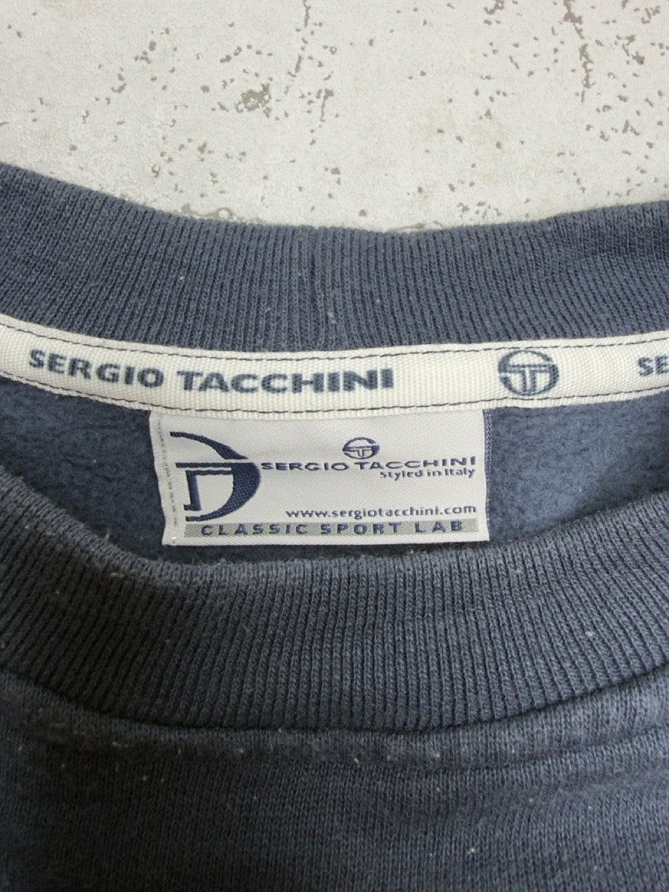 Sergio Tacchini Sweatshirt navy Etikett