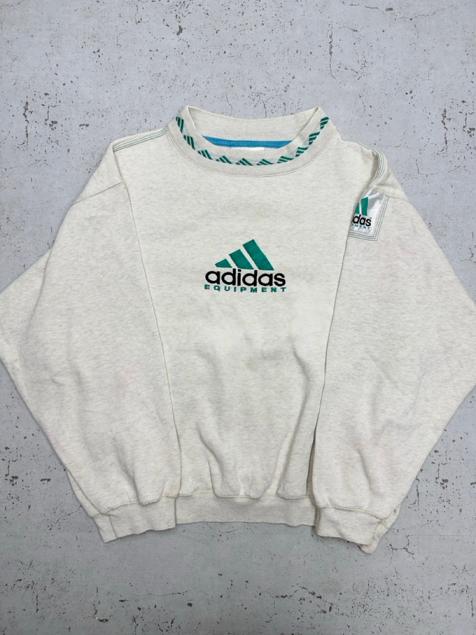 Adidas Equipment Sweatshirt grau meliert Vorderseite